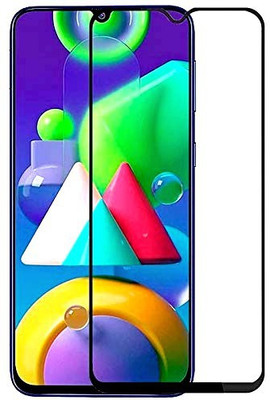 slaky Edge To Edge Tempered Glass for Samsung Galaxy M21s(Pack of 1)