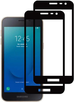 Spinzzy Edge To Edge Tempered Glass for Samsung Galaxy J2 Core(Pack of 2)
