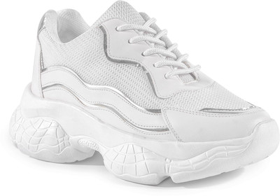 VENDOZ TRENDING Sneakers For Women(Multicolor, White , 8)