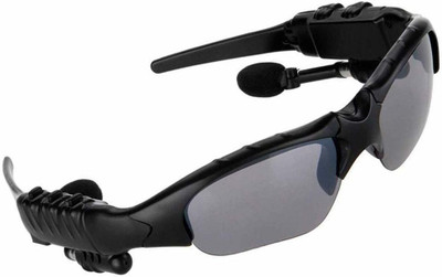 Wrapo Bluetooth Audio Player, Connectivity Sunglasses(Smart Glasses, Black)