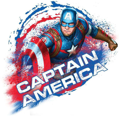 anshul internet point 45.72 cm CAPTAIN AMERICA 2 Self Adhesive Sticker(Pack of 1)