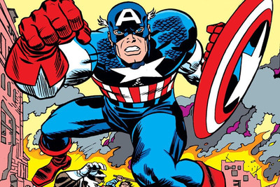 anshul internet point 45.72 cm CAPTAIN AMERICA 5 Self Adhesive Sticker(Pack of 1)