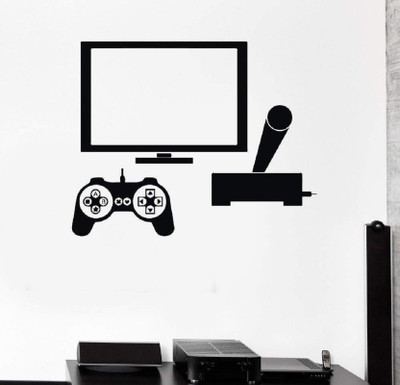 LYOMAN 59 cm gameset-blk Self Adhesive Sticker(Pack of 1)
