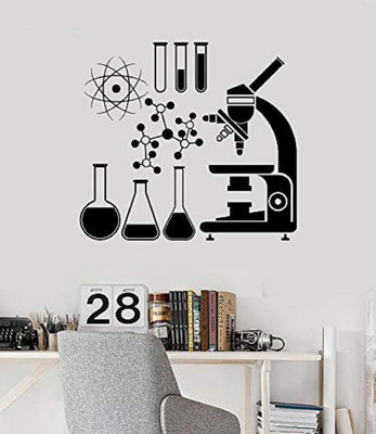 LYOMAN 59 cm labstudy-blk Self Adhesive Sticker(Pack of 1)