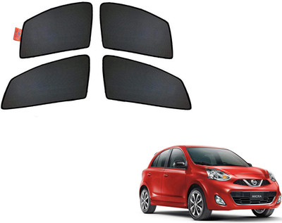 WolkomHome Side Window Sun Shade For Nissan Micra(Black)