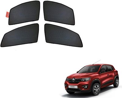 WolkomHome Side Window Sun Shade For Renault Kwid(Black)
