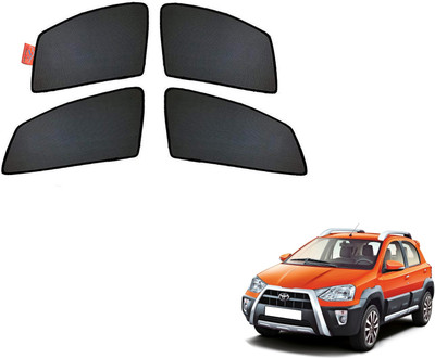 WolkomHome Side Window Sun Shade For Toyota Etios Cross(Black)