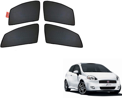 WolkomHome Side Window Sun Shade For Fiat Punto(Black)