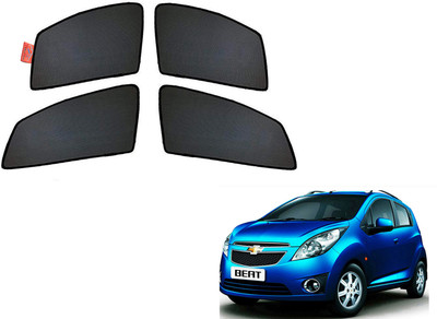 WolkomHome Side Window Sun Shade For Chevrolet Beat(Black)