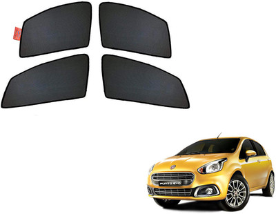 WolkomHome Side Window Sun Shade For Fiat Punto Evo(Black)