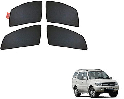 WolkomHome Side Window Sun Shade For Tata Safari Storme(Black)
