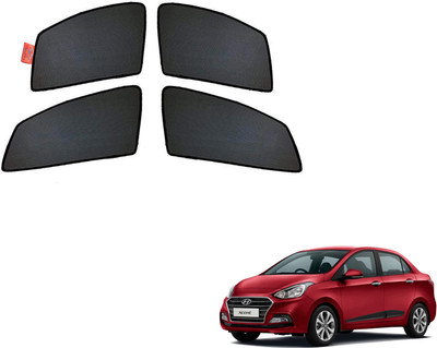 WolkomHome Side Window Sun Shade For Hyundai Xcent(Black)