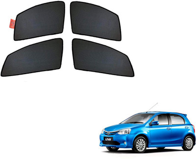 WolkomHome Side Window Sun Shade For Toyota Etios Liva(Black)