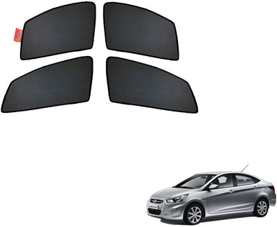 WolkomHome Side Window Sun Shade For Hyundai Verna(Black)