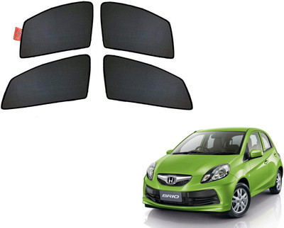 WolkomHome Side Window Sun Shade For Honda Brio(Black)