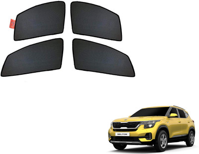 WolkomHome Side Window Sun Shade For Kia Seltos(Black)