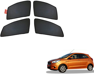 WolkomHome Side Window Sun Shade For Ford Figo(Black)
