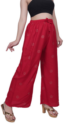 KANGOD'S Regular Fit Women Red Trousers