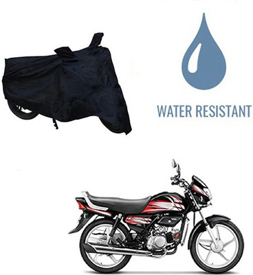 HYBRIDS COLLECTION Two Wheeler Cover for Hero(HF Deluxe, Black)