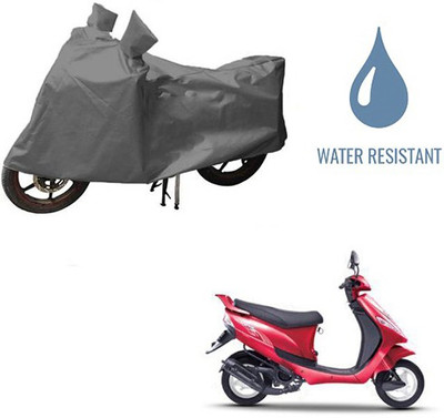 HYBRIDS COLLECTION Waterproof Two Wheeler Cover for Mahindra(Kine, Grey)