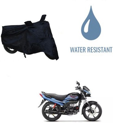 HYBRIDS COLLECTION Waterproof Two Wheeler Cover for Hero(Passion Plus, Black)