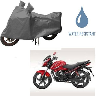 HYBRIDS COLLECTION Waterproof Two Wheeler Cover for Hero(Glamour, Grey)