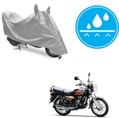 Atulit enterprises Two Wheeler Cover for TVS(Max 4R, Silver)