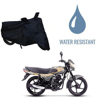 HYBRIDS COLLECTION Waterproof Two Wheeler Cover for Bajaj(CT100, Black)