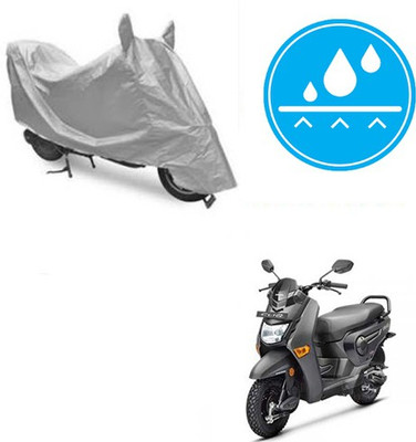 SRENTERPRISES Two Wheeler Cover for Honda(Cliq, Silver)