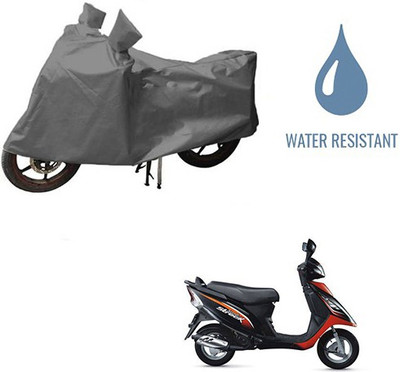THE REAL ARV Waterproof Two Wheeler Cover for TVS(Streek, Grey)