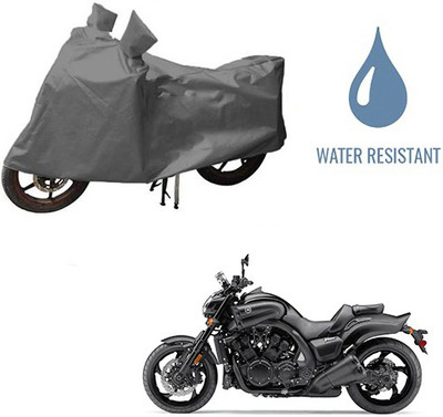 HYBRIDS COLLECTION Waterproof Two Wheeler Cover for Yamaha(VMAX, Grey)