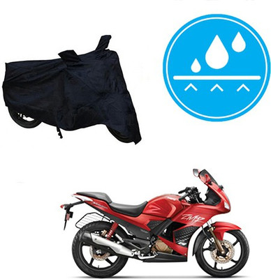 SRENTERPRISES Waterproof Two Wheeler Cover for Hero(Karizma ZMR, Black)