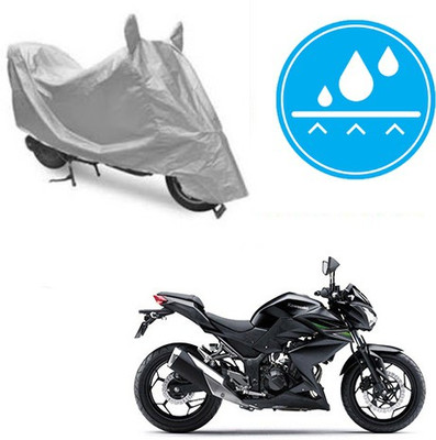 Atulit enterprises Two Wheeler Cover for Kawasaki(Z250, Silver)