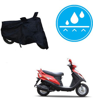 Atulit enterprises Two Wheeler Cover for Mahindra(Flyte, Black)