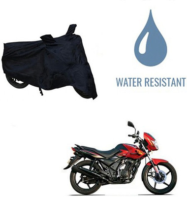 Amozkart Waterproof Two Wheeler Cover for TVS(Flame DS 125, Black)