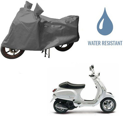 HYBRIDS COLLECTION Waterproof Two Wheeler Cover for Piaggio(Piaggio Vespa, Grey)