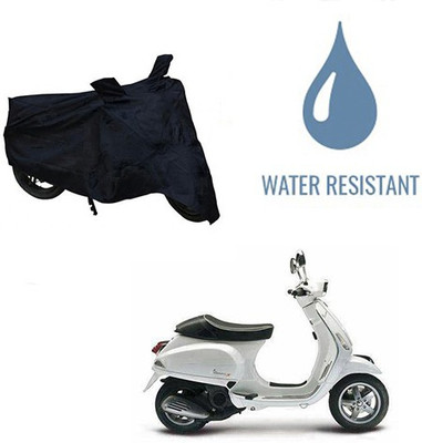 HYBRIDS COLLECTION Waterproof Two Wheeler Cover for Piaggio(Piaggio Vespa, Black)