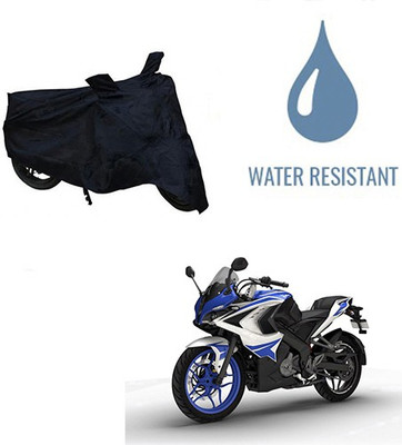 Amozkart Waterproof Two Wheeler Cover for Bajaj(Pulsar RS 200, Black)