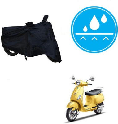 Atulit enterprises Two Wheeler Cover for Piaggio(Vespa SXL, Black)