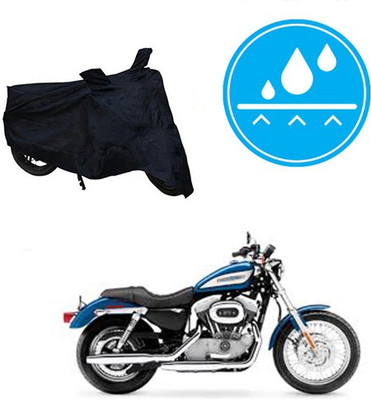 Atulit enterprises Two Wheeler Cover for Harley Davidson(XL 883, Black)