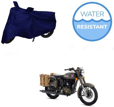 Motoren Waterproof Two Wheeler Cover for Royal Enfield(Classic 500, Blue)