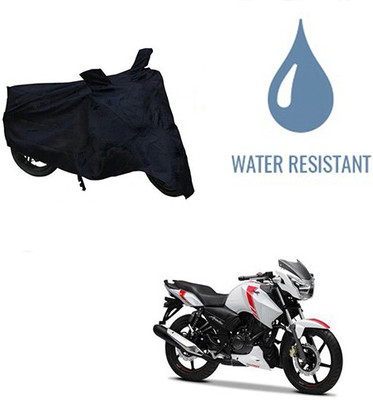 Amozkart Waterproof Two Wheeler Cover for TVS(Apache, Black)