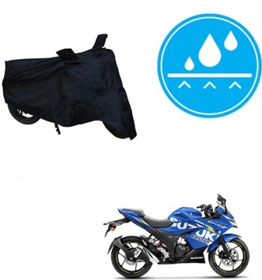 Atulit enterprises Two Wheeler Cover for Suzuki(Gixxer SF, Black)