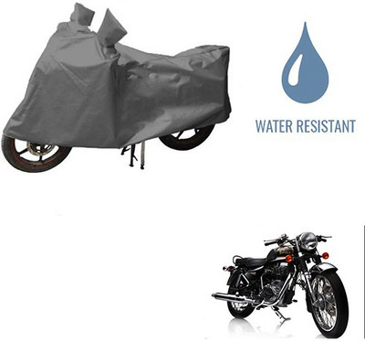 HYBRIDS COLLECTION Waterproof Two Wheeler Cover for Royal Enfield(Electra Delux, Grey)