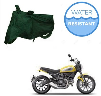 Motoren Waterproof Two Wheeler Cover for Ducati(Scrambler, Green)