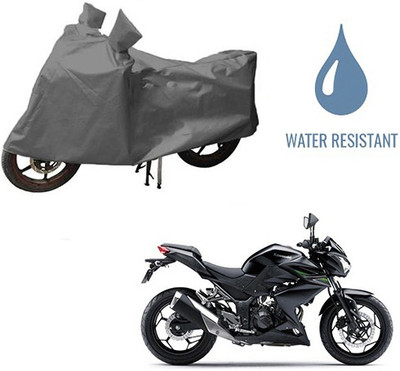 THE REAL ARV Waterproof Two Wheeler Cover for Kawasaki(Z250, Grey)