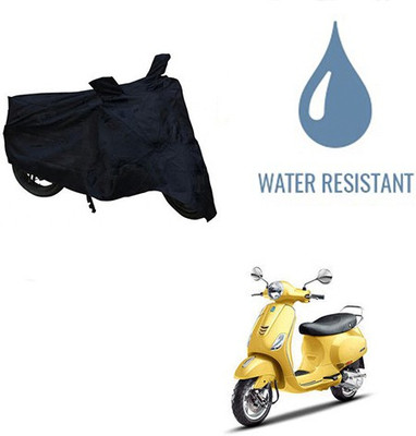 HYBRIDS COLLECTION Waterproof Two Wheeler Cover for Piaggio(Vespa SXL, Black)