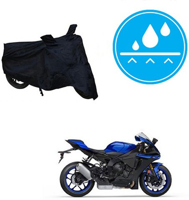 Atulit enterprises Waterproof Two Wheeler Cover for Yamaha(YZF R1, Black)