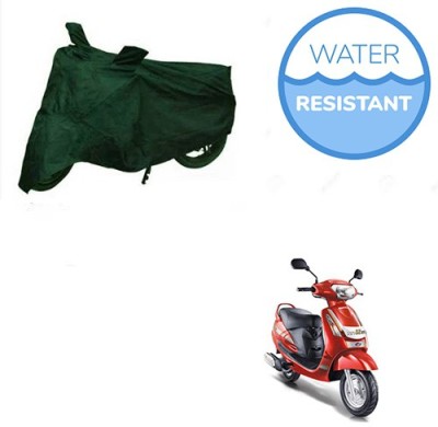 Motoren Waterproof Two Wheeler Cover for Mahindra(Duro DZ, Green)