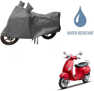 THE REAL ARV Waterproof Two Wheeler Cover for Piaggio(Vespa VXL, Grey)